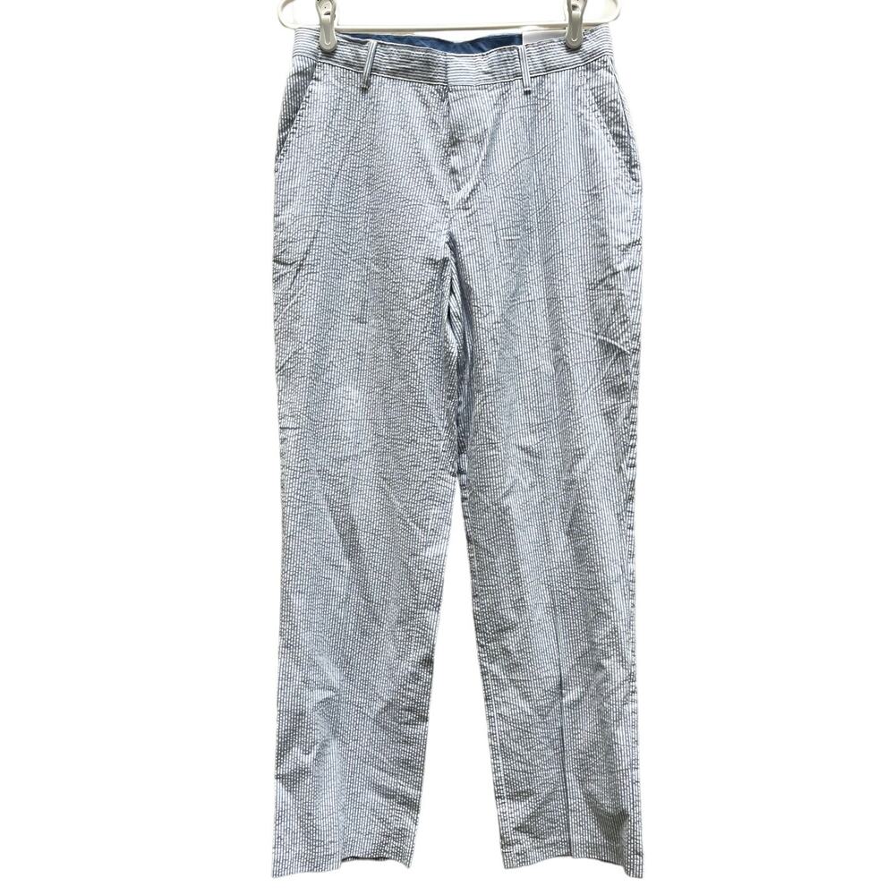 Izod Regular Fit Blue and White Stripe Seersucker Pants 100% Cotton Boy's 20